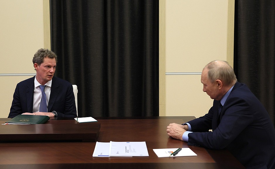 With Federal Taxation Service Head Daniil Yegorov.