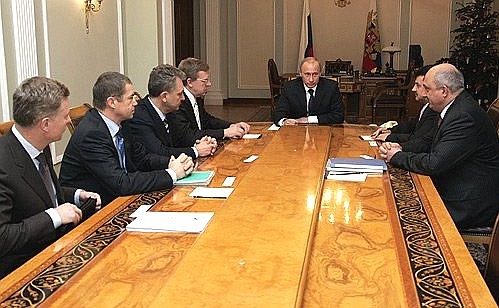 Meeting on deliveries of Russian gas to Ukraine.