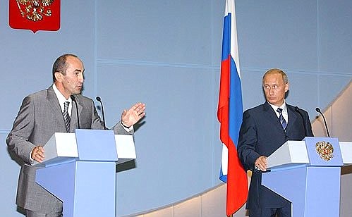 Press conference on results of Russian-Armenian talks.
