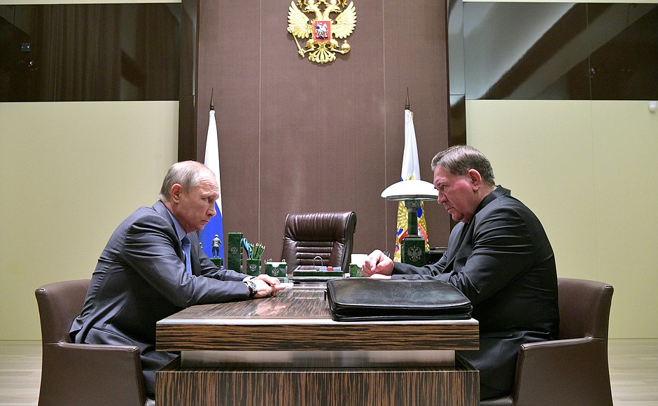 Meeting with Kursk Region Governor Alexander Mikhailov.
