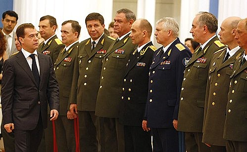 Встреча с военнослужащими Вооружённых Сил России.