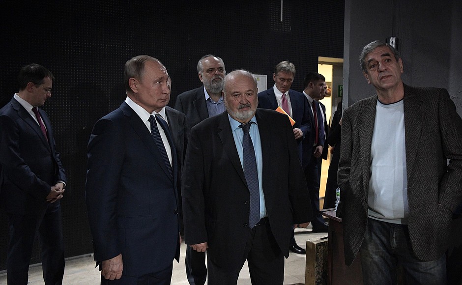 Vladimir Putin visited the Gerasimov Institute of Cinematography (VGIK).