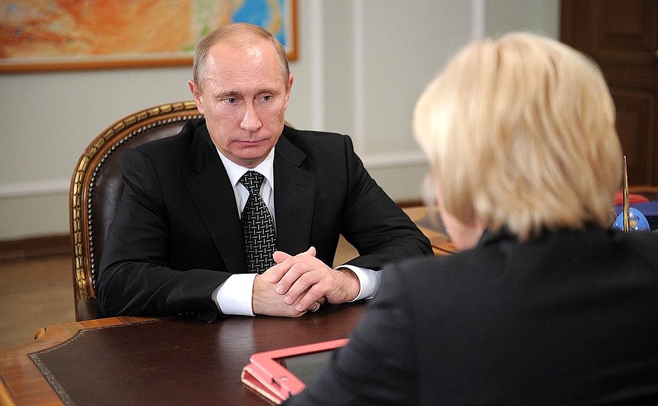 Meeting with Deputy Prime Minister Olga Golodets.