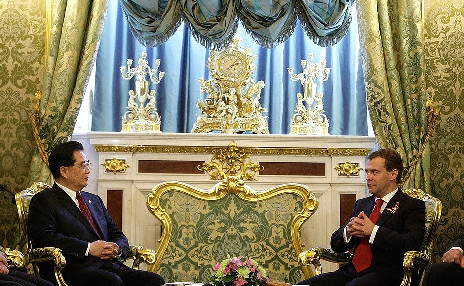 Встреча с Председателем КНР Ху Цзиньтао.