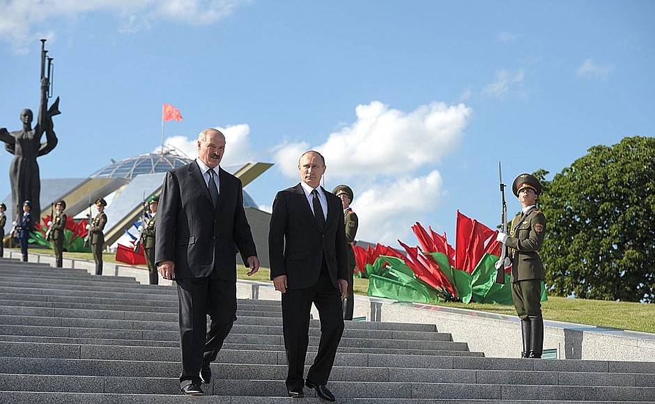 With President of Belarus Alexander Lukashenko.