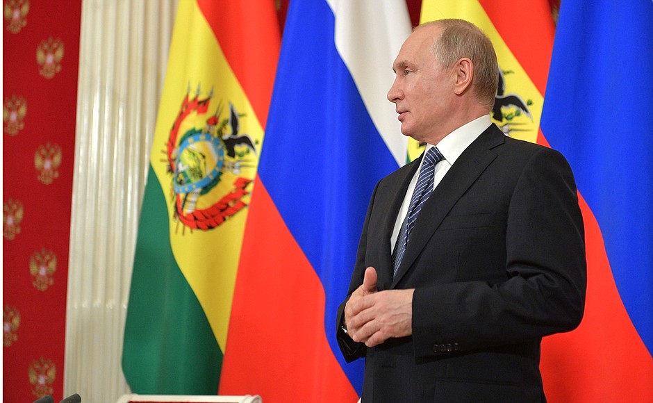 Following Russian-Bolivian talks.