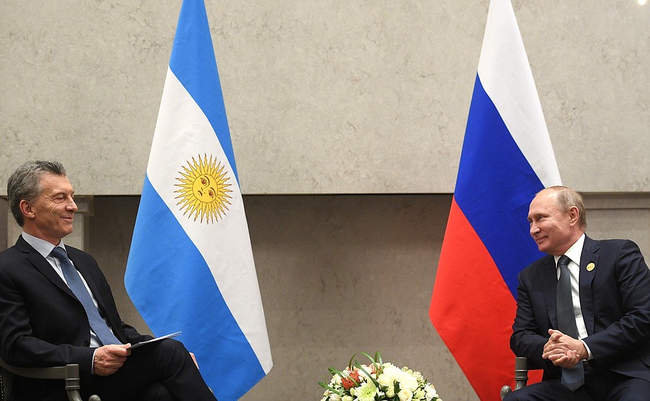 С Президентом Аргентинской Республики Маурисио Макри.