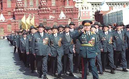 Parade devoted to the 55th anniversary of the USSR\'s victory in the Great Patriotic War.