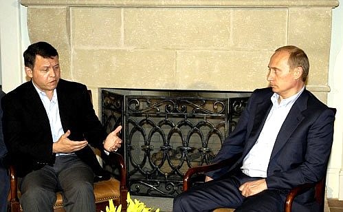 Meeting with the King of Jordan Abdullah II.