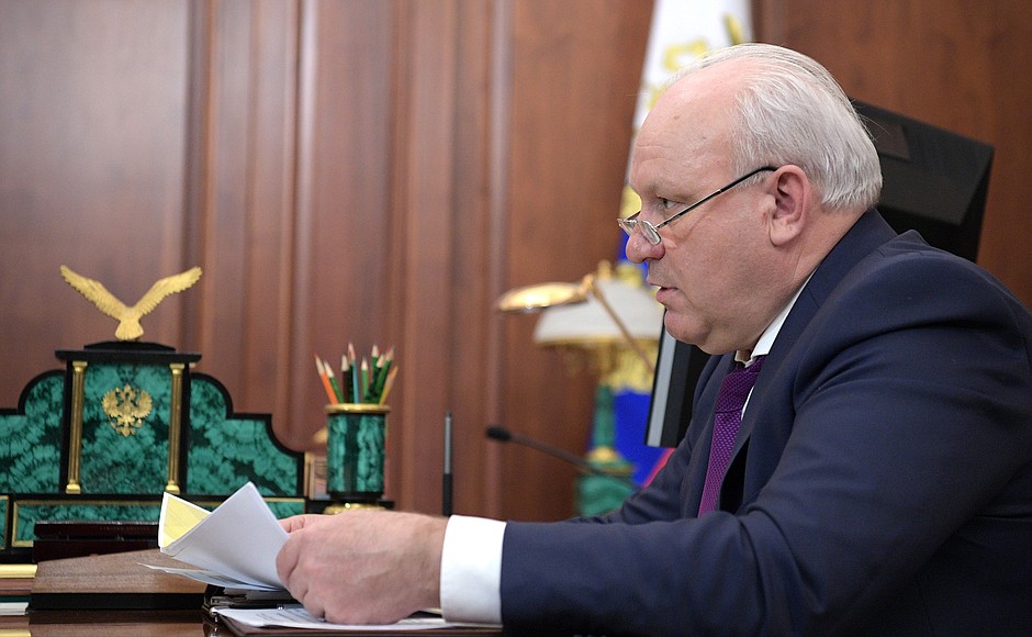 Head of Khakassia Viktor Zimin.