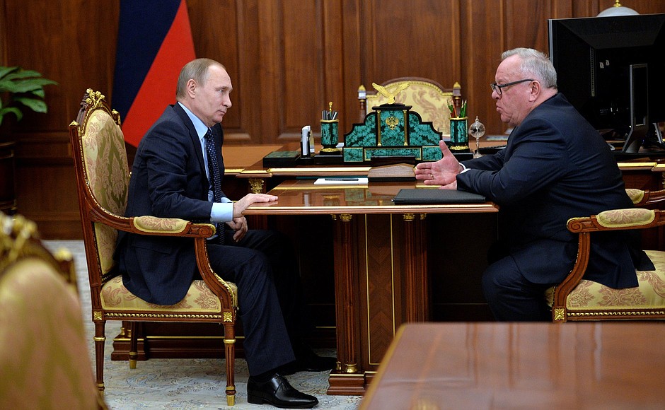 With Head of Altai Republic Alexander Berdnikov.