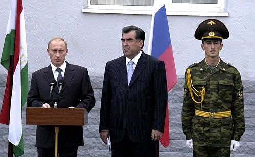 Speech at the Russian military base.