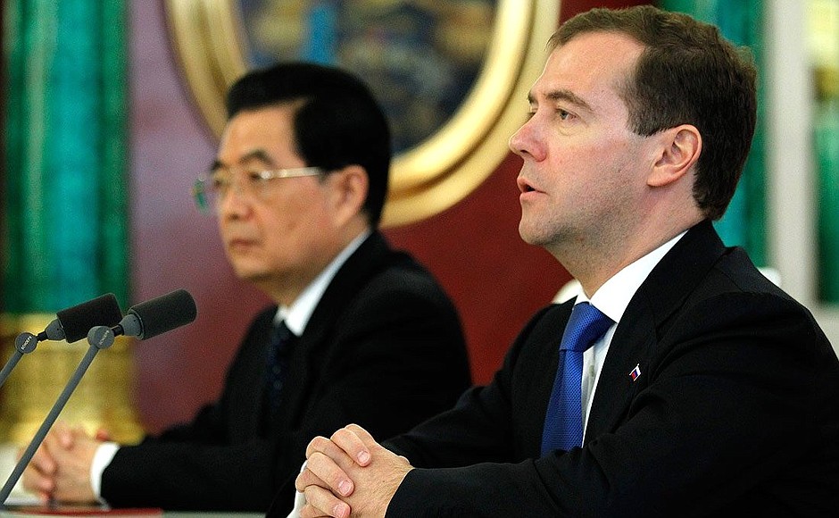 Press statement following Russian-Chinese talks