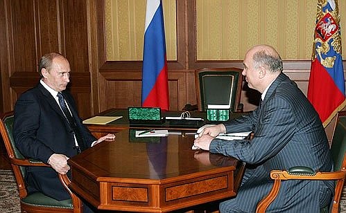 С Главой Республики Мордовия Николаем Меркушкиным.