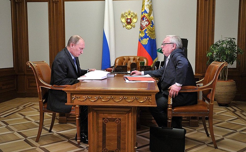 With Russian Human Rights Ombudsman Vladimir Lukin.