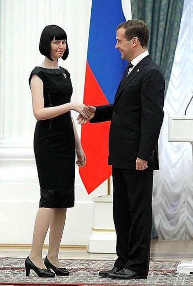 Poet Maria Markova awarded the 2010 Presidential Prize for young culture professionals.