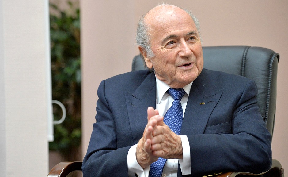 President of the Federation of International Football Associations (FIFA) Joseph Blatter.