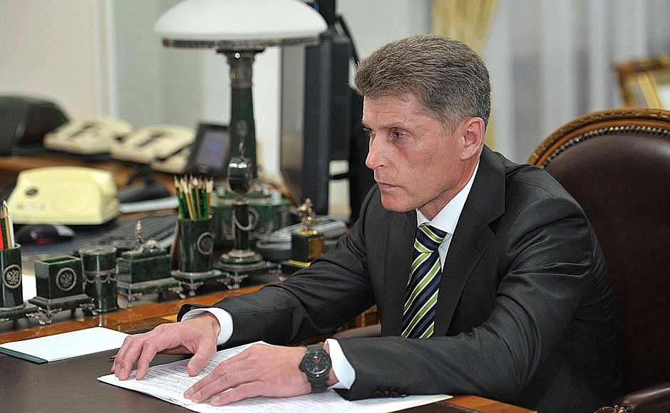 Governor of Amur Region Oleg Kozhemyako.
