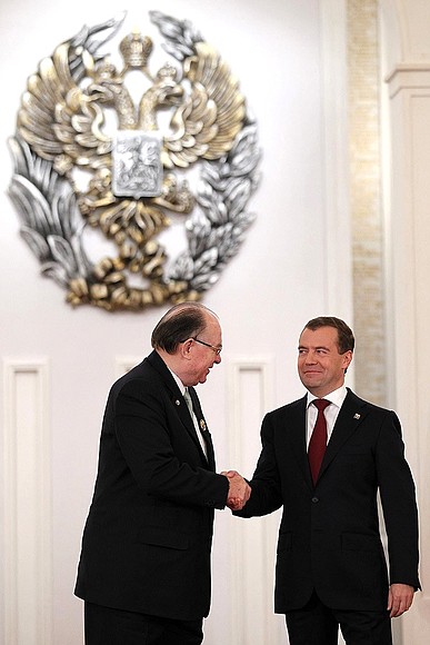 With Russian Federation National Award winner Mikhail Titarenko.