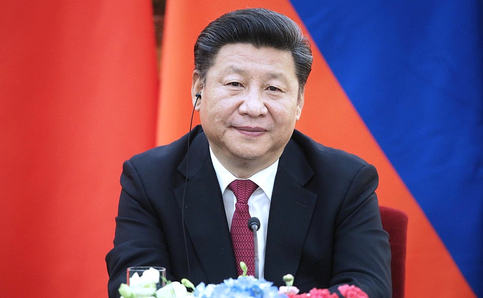 Press statements following Russian-Chinese talks. President of the People’s Republic of China Xi Jinping.