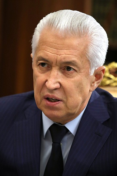 Head of the Republic of Daghestan Vladimir Vasilyev.