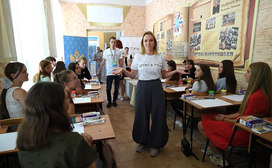 Maria Lvova-Belova held a number of events as part of the humanitarian project Into the Hands of Children.