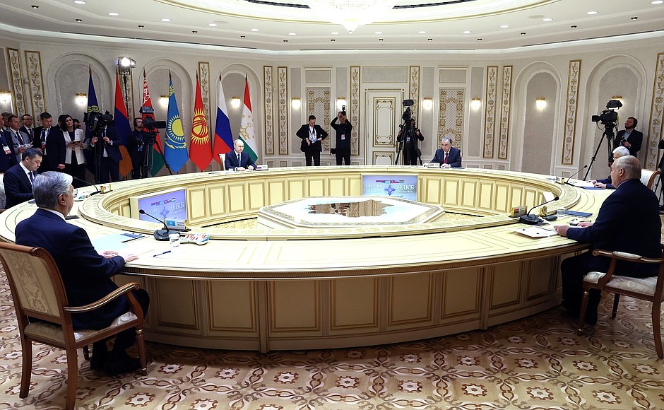 Session of the Collective Security Council of the CSTO in a restricted format.