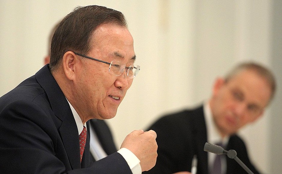 Генеральный секретарь Организации Объединённых Наций Пан Ги Мун.