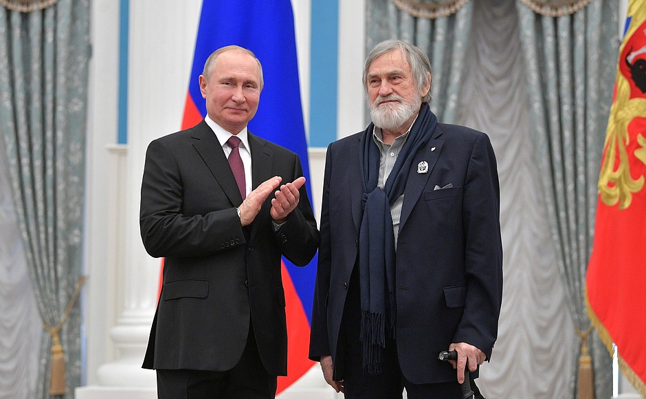 Artist Boris Diodorov, winner of the Presidential Prize for Writing and Art for Children and Young People.