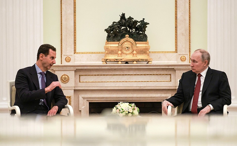 Meeting with President of Syria Bashar al-Assad.