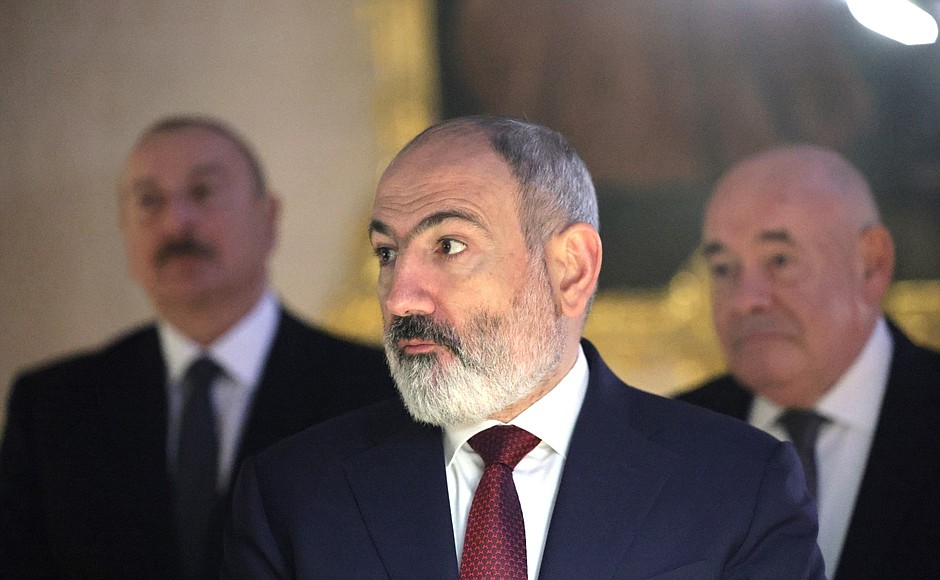 Prime Minister of Armenia Nikol Pashinyan at Tsarskoye Selo museum-reserve.