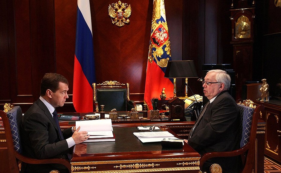 With Russian Human Rights Ombudsman Vladimir Lukin.