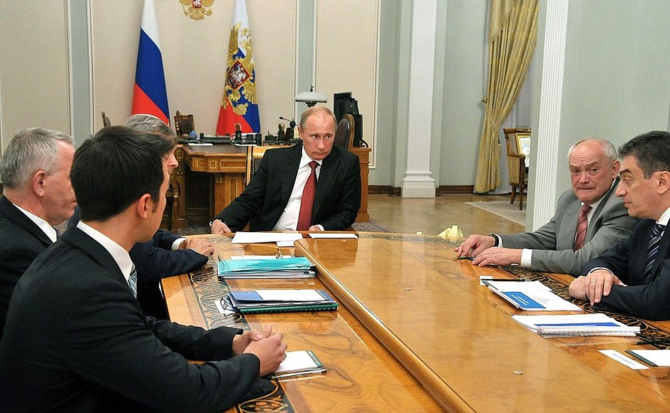 Meeting with President of the Russian Academy of Medical Sciences Ivan Dedov.