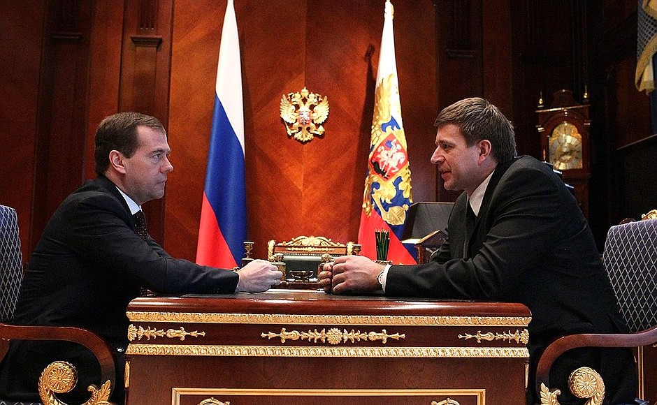 С Министром юстиции Александром Коноваловым.