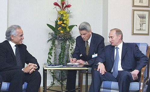 President Putin with Dimitrios Kopelouzos, chairman of Kopelouzos Group.