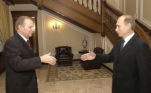 Встреча с Президентом Украины Леонидом Кучмой.