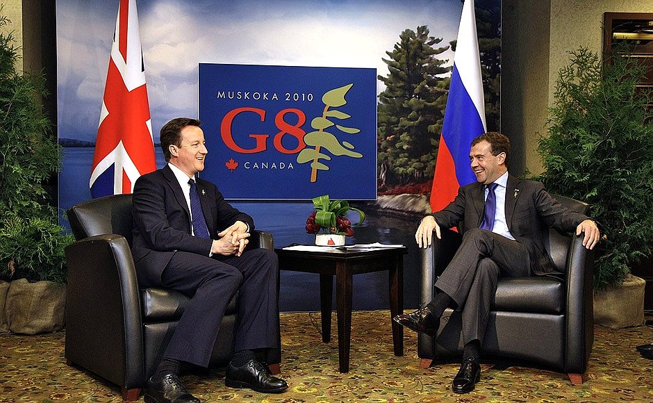 With UK Prime Minister David Cameron.