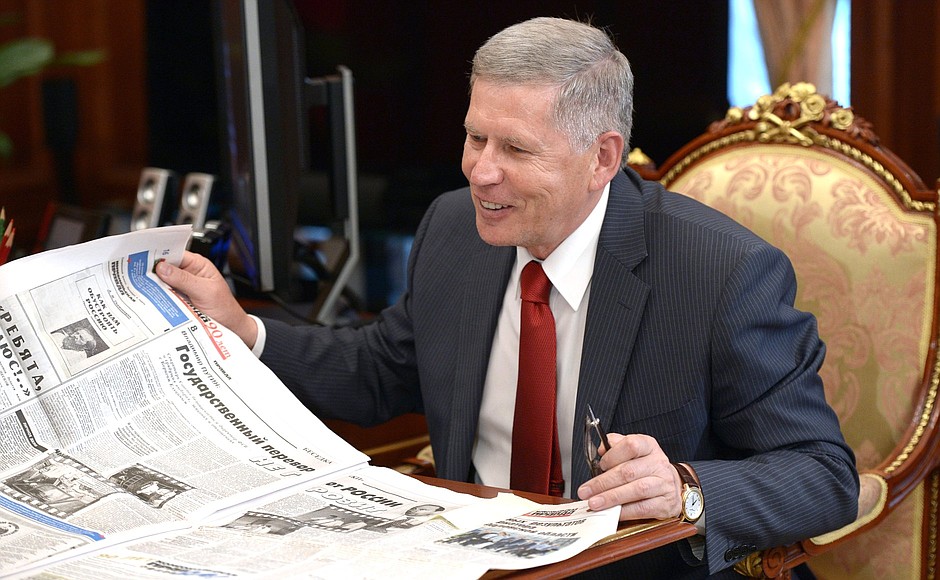 Editor-in-chief of Komsomolskaya Pravda newspaper Vladimir Sungorkin.