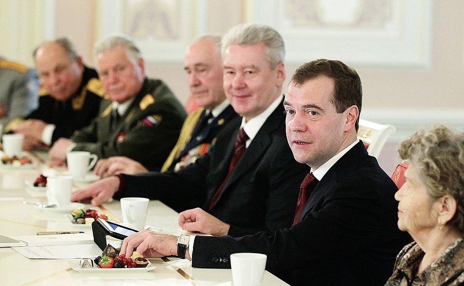 Meeting with Great Patriotic War veterans.