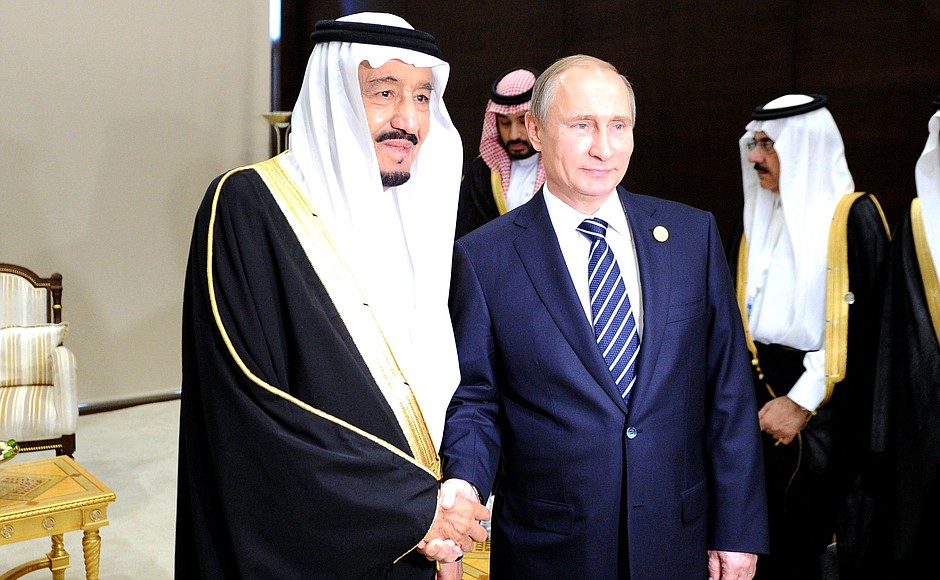 With King of Saudi Arabia Salman bin Abdulaziz al-Saud.