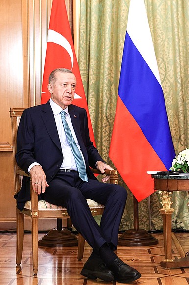 President of the Republic of Turkiye Recep Tayyip Erdogan.