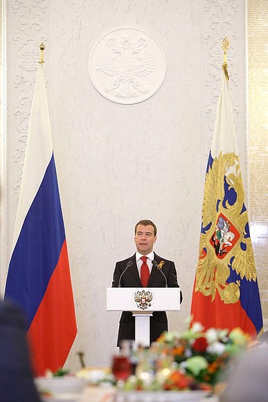 Speech at reception to mark the 65th anniversary of Victory in the Great Patriotic War.