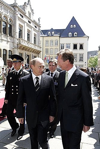 With Grand Duke Henri of Luxembourg.