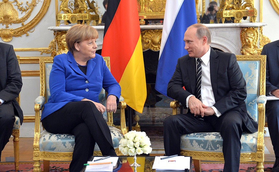 С Канцлером Германии Ангелой Меркель.