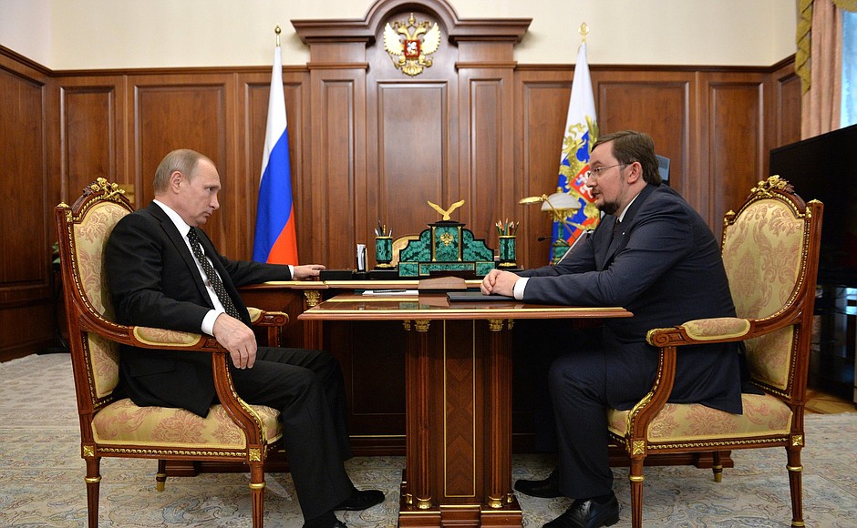 С президентом общероссийской общественной организации «Деловая Россия» Алексеем Репиком.