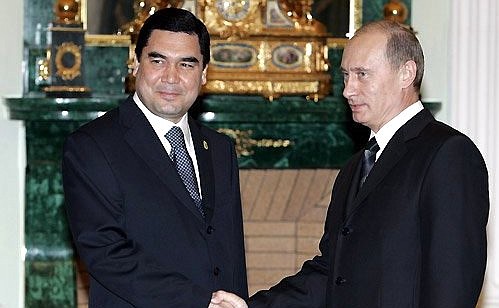 With President of Turkmenistan Gurbanguly Berdymukhammedov.