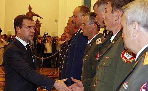 Встреча с военнослужащими Вооружённых Сил России.