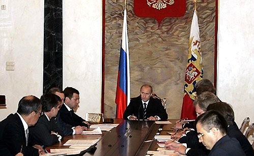 At the Meeting with the Cabinet.