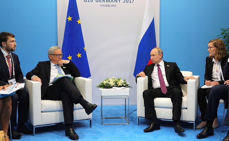Meeting with President of the European Commission Jean-Claude Juncker.