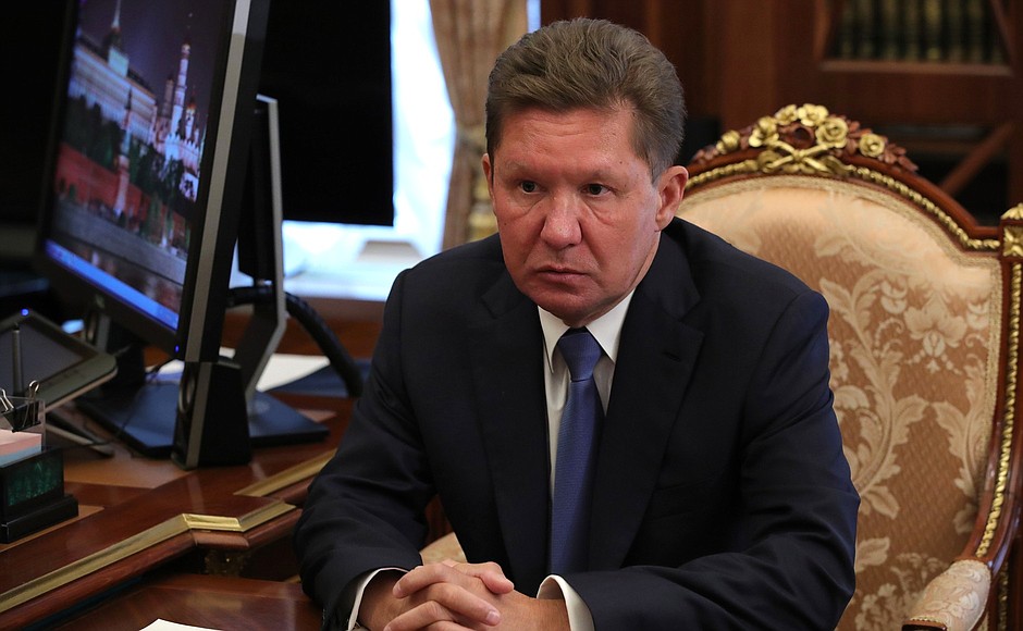 Gazprom CEO Alexei Miller.